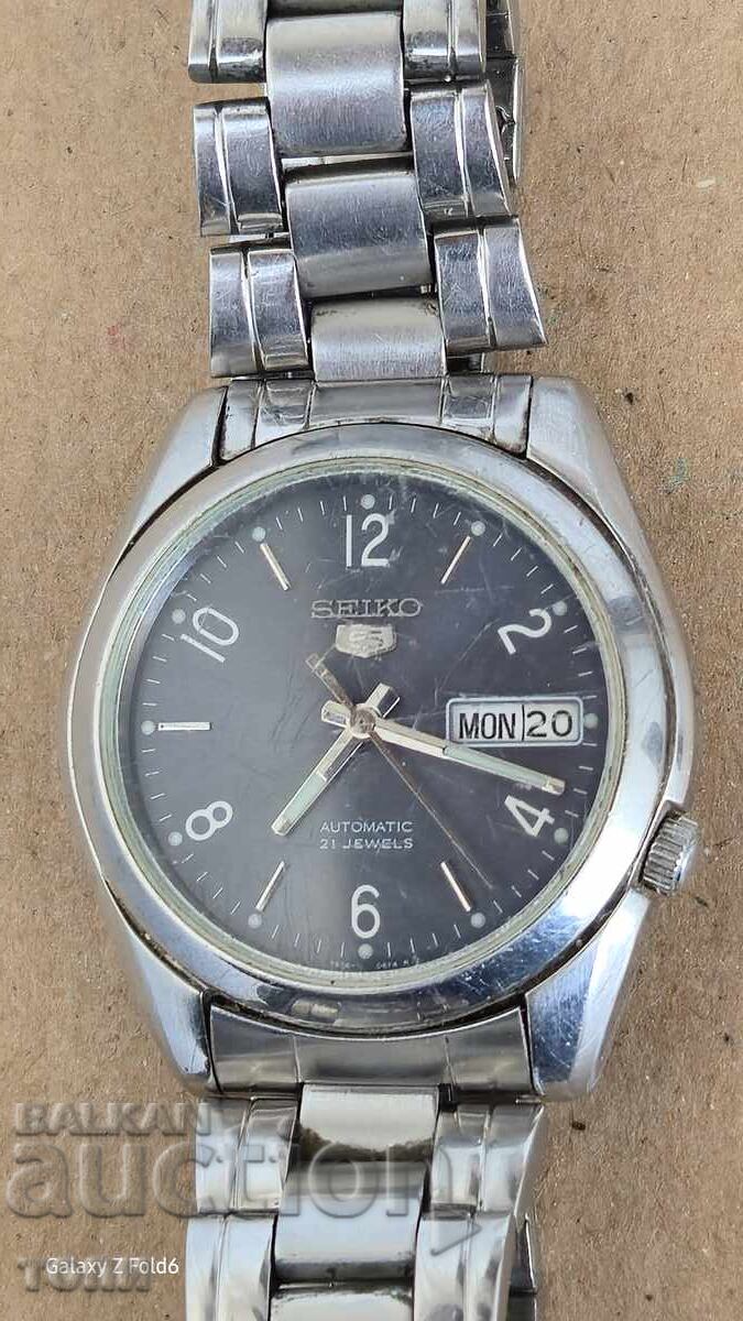 SEIKO AUTOMATIC JAPAN РЯДЪК РАБОТИ БЕЗ ГАРАНЦИЯ БЗЦ  !!!! с цена 6.50 лв. | € 3.32