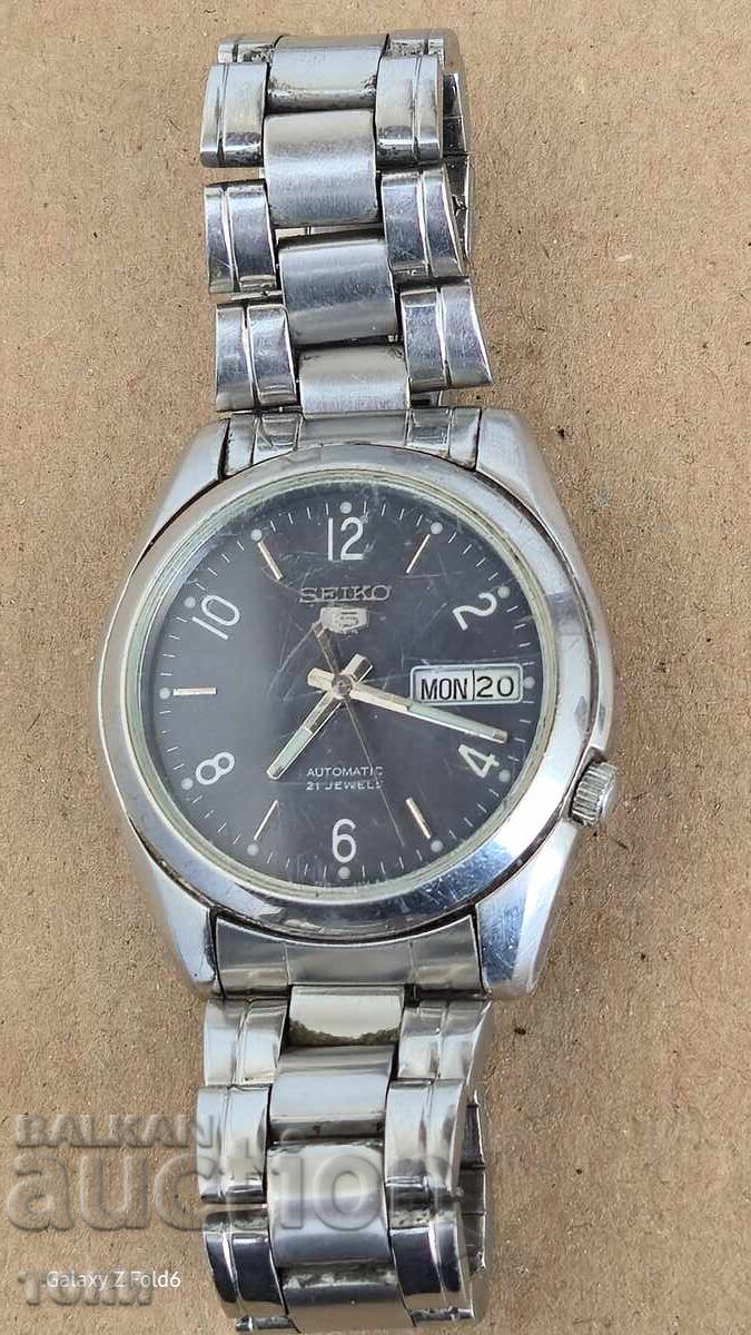 Аукцион SEIKO AUTOMATIC JAPAN РЯДЪК РАБОТИ БЕЗ ГАРАНЦИЯ БЗЦ  !!!!