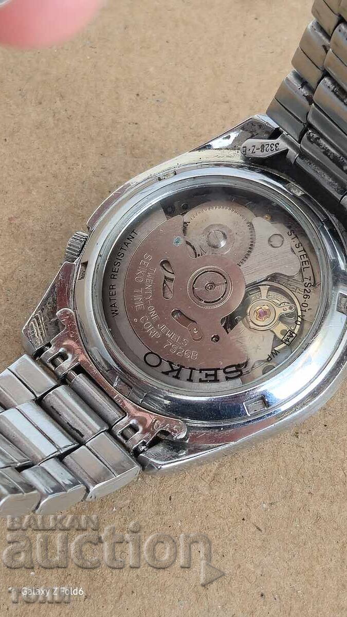 SEIKO AUTOMATIC JAPAN РЯДЪК РАБОТИ БЕЗ ГАРАНЦИЯ БЗЦ  !!!! - 6