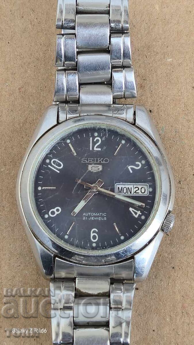 SEIKO AUTOMATIC JAPAN РЯДЪК РАБОТИ БЕЗ ГАРАНЦИЯ БЗЦ  !!!!