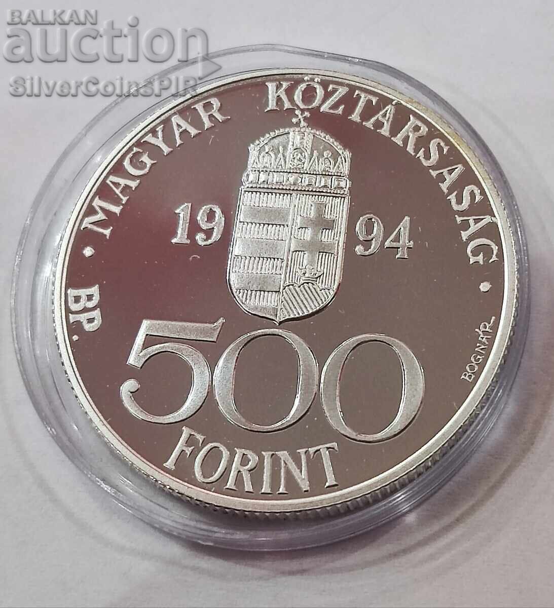Сребро 500 Форинта Интеграция 1994 Унгария - 6