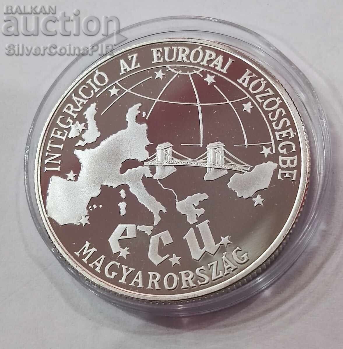 Silver 500 Forint Integration 1993 Hungary - 5