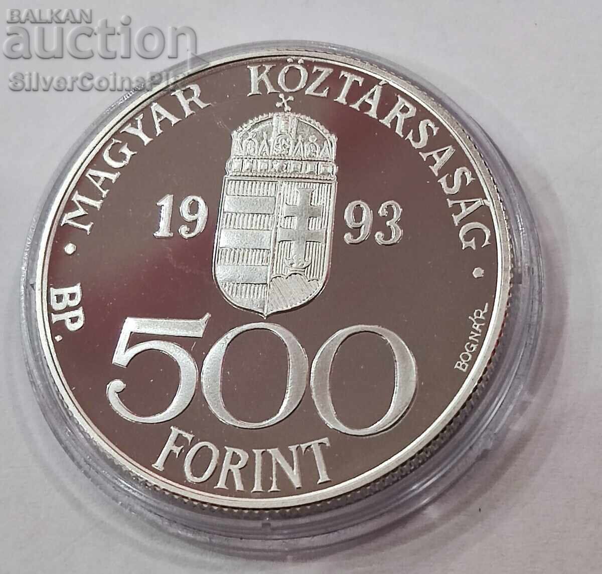 Silver 500 Forint Integration 1993 Hungary - 6