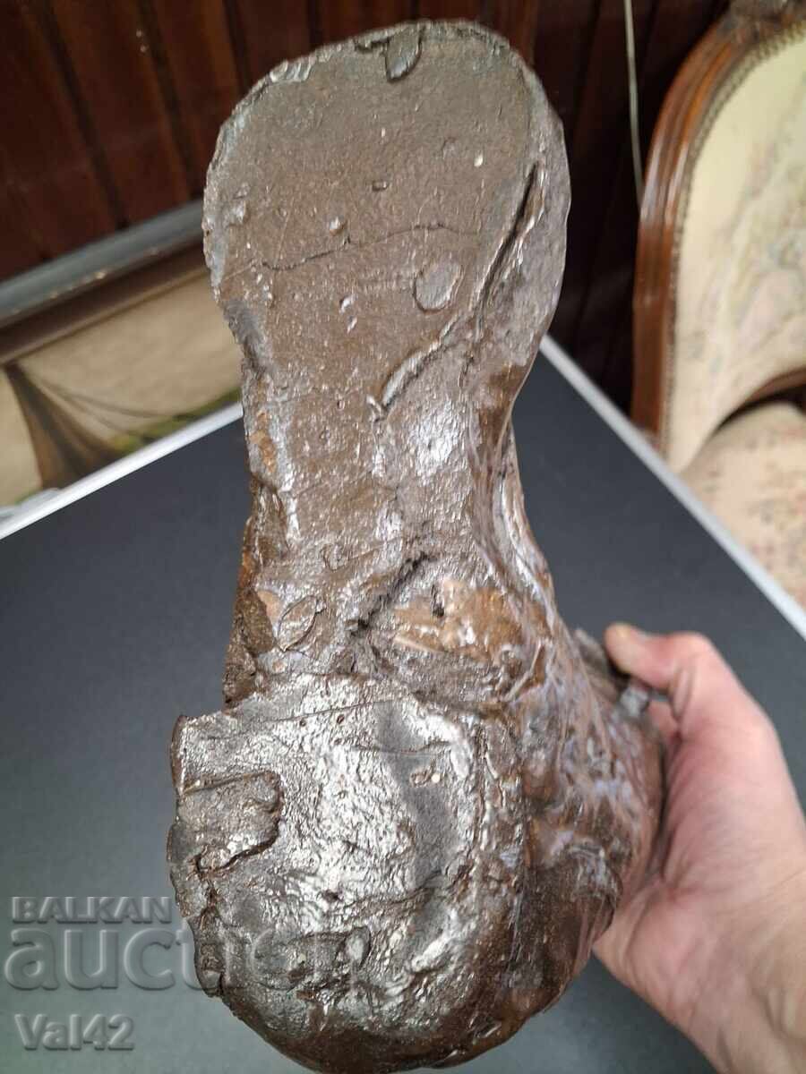 Delivery of Metal decorative figure "Boot" - signed Johan