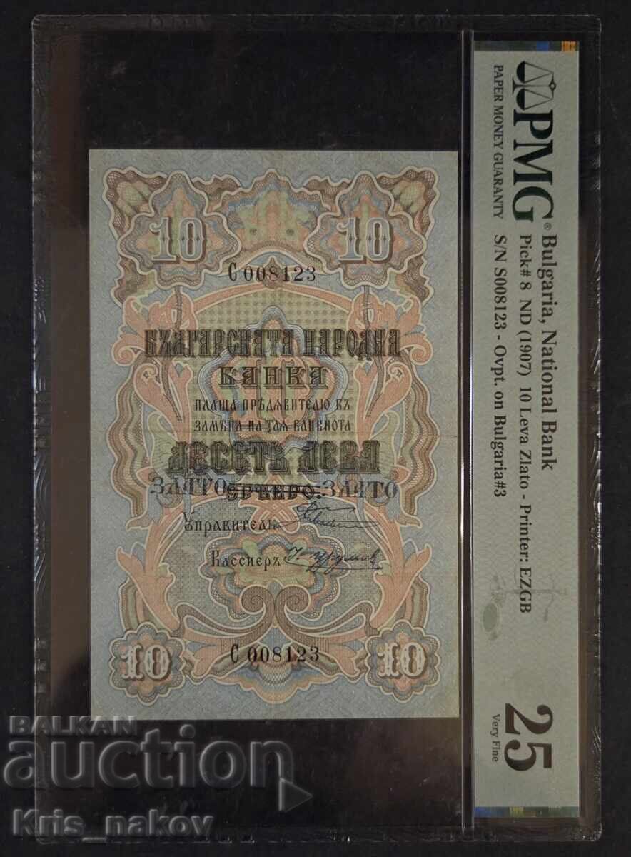 10 λέβα ασήμι/χρυσός 1903 10 λέβα ασήμι/χρυσός 1903