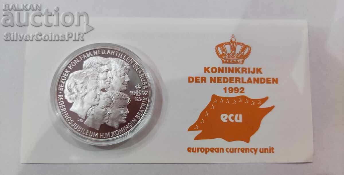 Silver 25 ECU Royal Family 1992 Netherlands with price 58.00 BGN | € 29.65