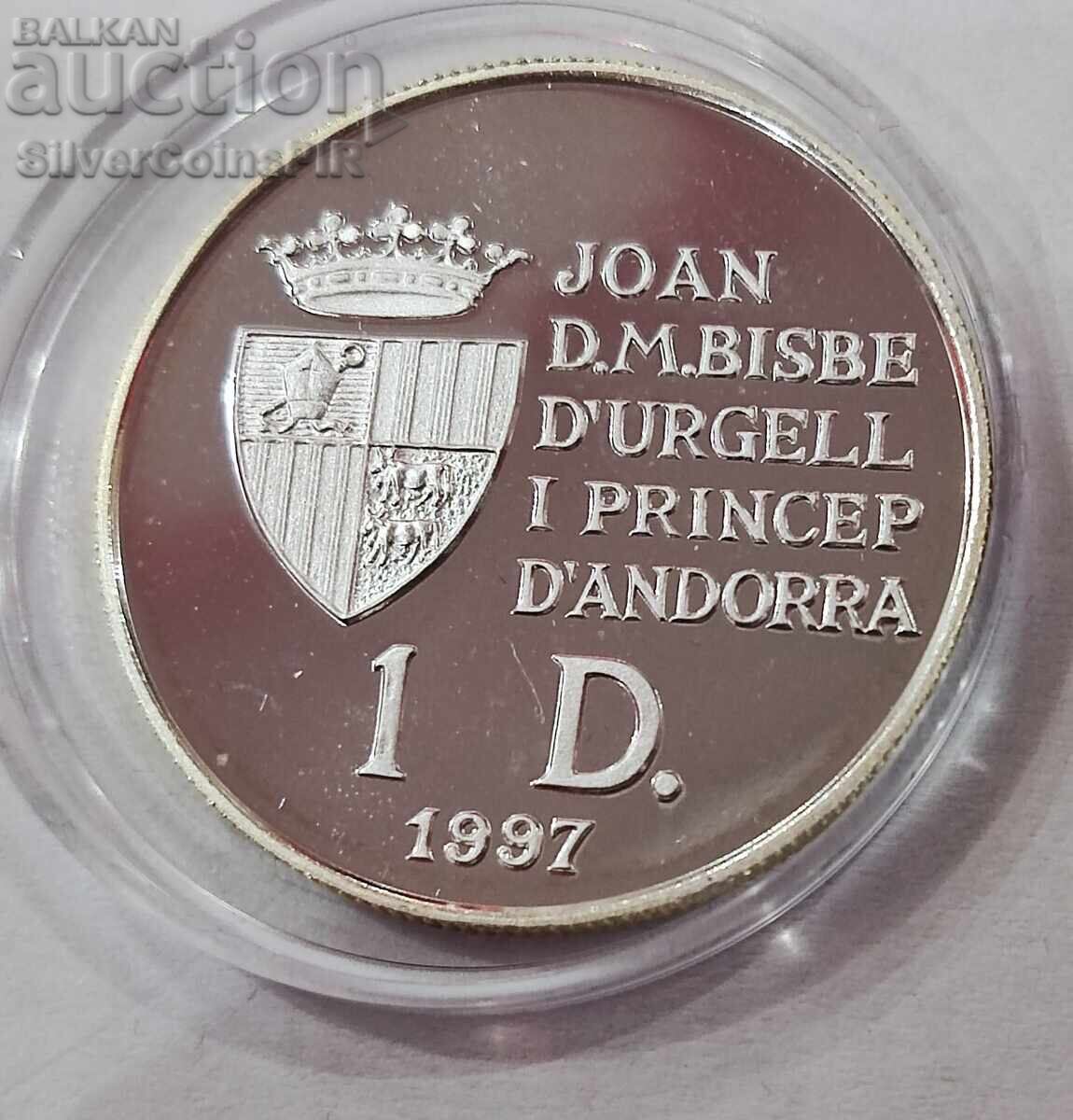 Ασήμι 1 Δηνάριο Ευρώπη 1997 Ανδόρα - 6