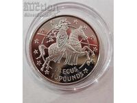 Silver 14 Ecu Knight 1992 Gibraltar