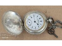CONSTANTINOPLE TURKISH WATCH SILVER RARE WORKS BZC !!!