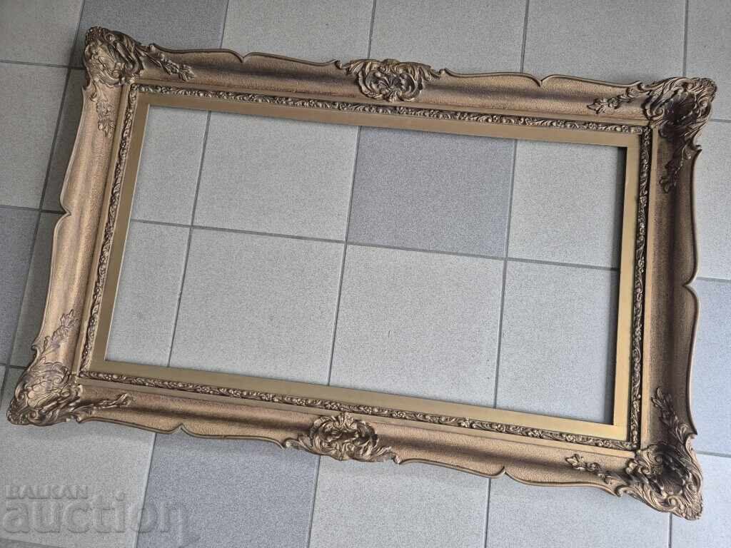 Rama barocă din lemn de aur pentru goblen, tablou, oglindă 10 cu preț 80.00 BGN | € 40.90