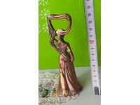 Russian girl - metal bottle opener with USSR stamp
