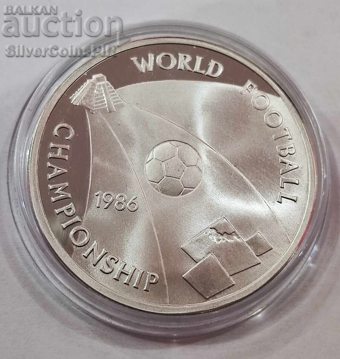 Ασημένια 5 Λίρες Παγκόσμιο Κύπελλο Ποδοσφαίρου 1986 Αίγυπτος με τιμή 11.00 BGN | € 5.62