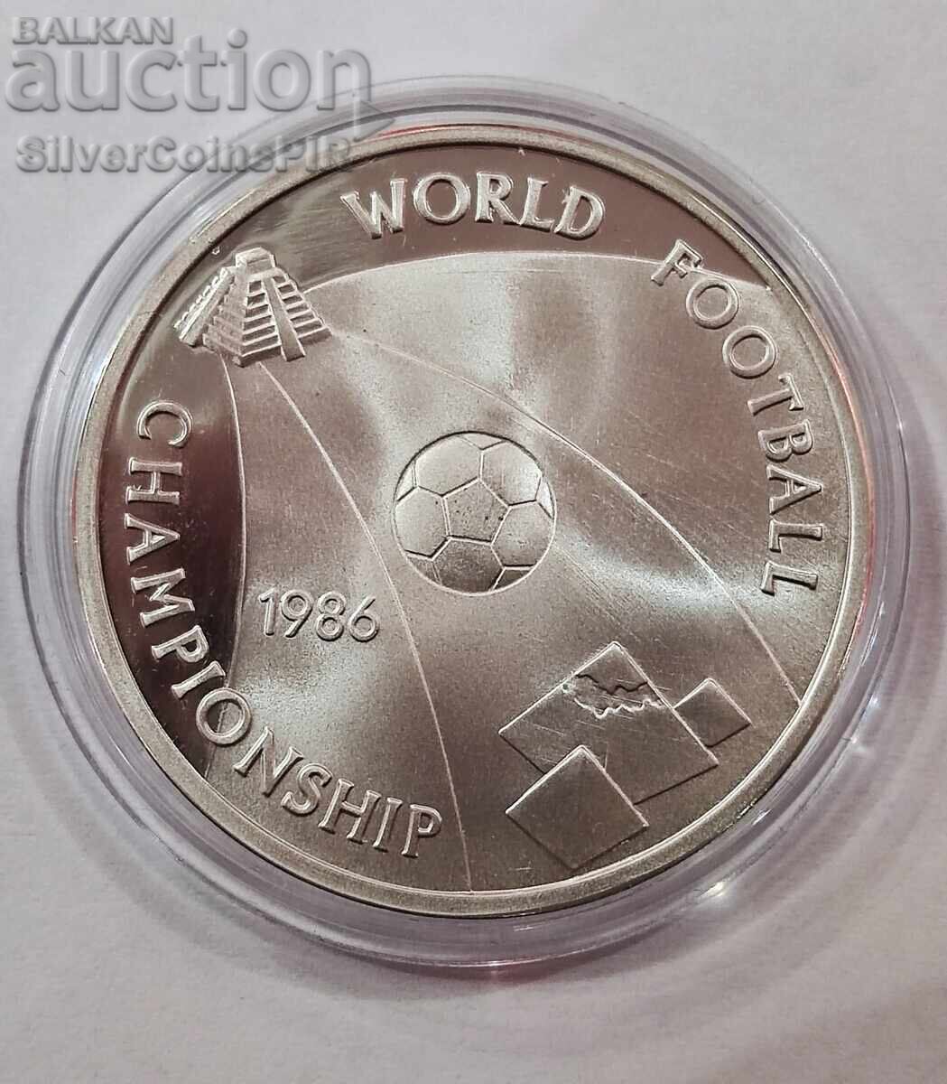 Ασημένια 5 Λίρες Παγκόσμιο Κύπελλο Ποδοσφαίρου 1986 Αίγυπτος