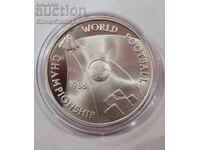 Ασημένια 5 Λίρες Παγκόσμιο Κύπελλο Ποδοσφαίρου 1986 Αίγυπτος