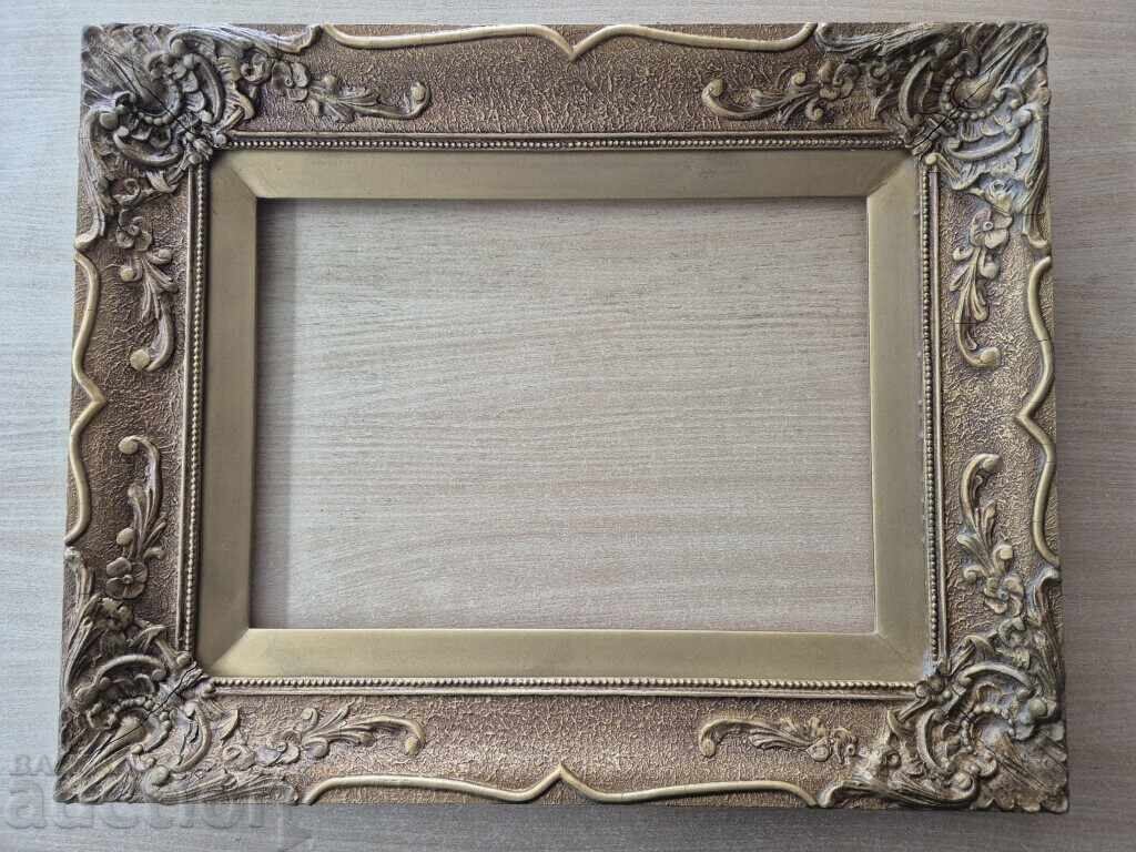 Ramă barocă din lemn aurit pentru goblen, tablou, oglindă 11