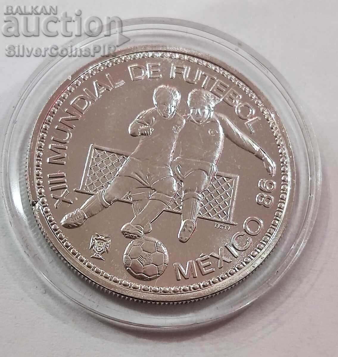 Παράδοση Ασημένιο 100 Εσκούδος Παγκόσμιο Κύπελλο Ποδοσφαίρου 1986 Πορτογαλίας