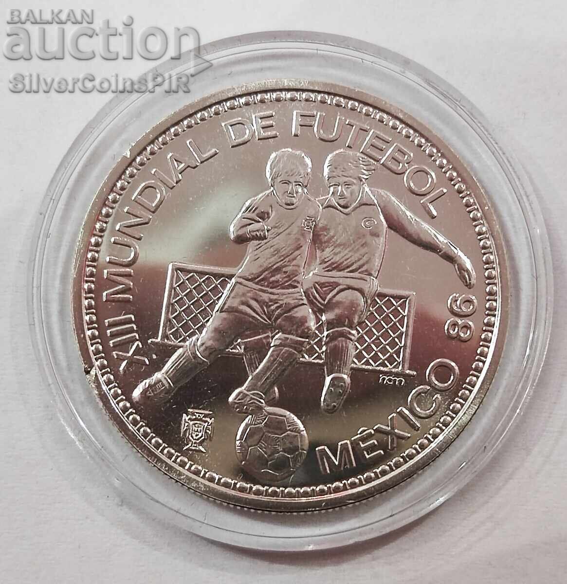 Ασημένιο 100 Εσκούδος Παγκόσμιο Κύπελλο Ποδοσφαίρου 1986 Πορτογαλίας