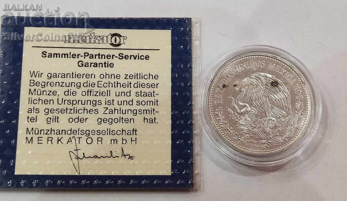 Delivery of Silver 50 Pesos World Cup Football 1985 Mexico Delivery of Silver 50 Pesos World Cup Football 1985 Mexico