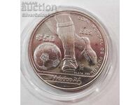 Argint 50 Peso Campionatul Mondial de Fotbal 1985 Mexic