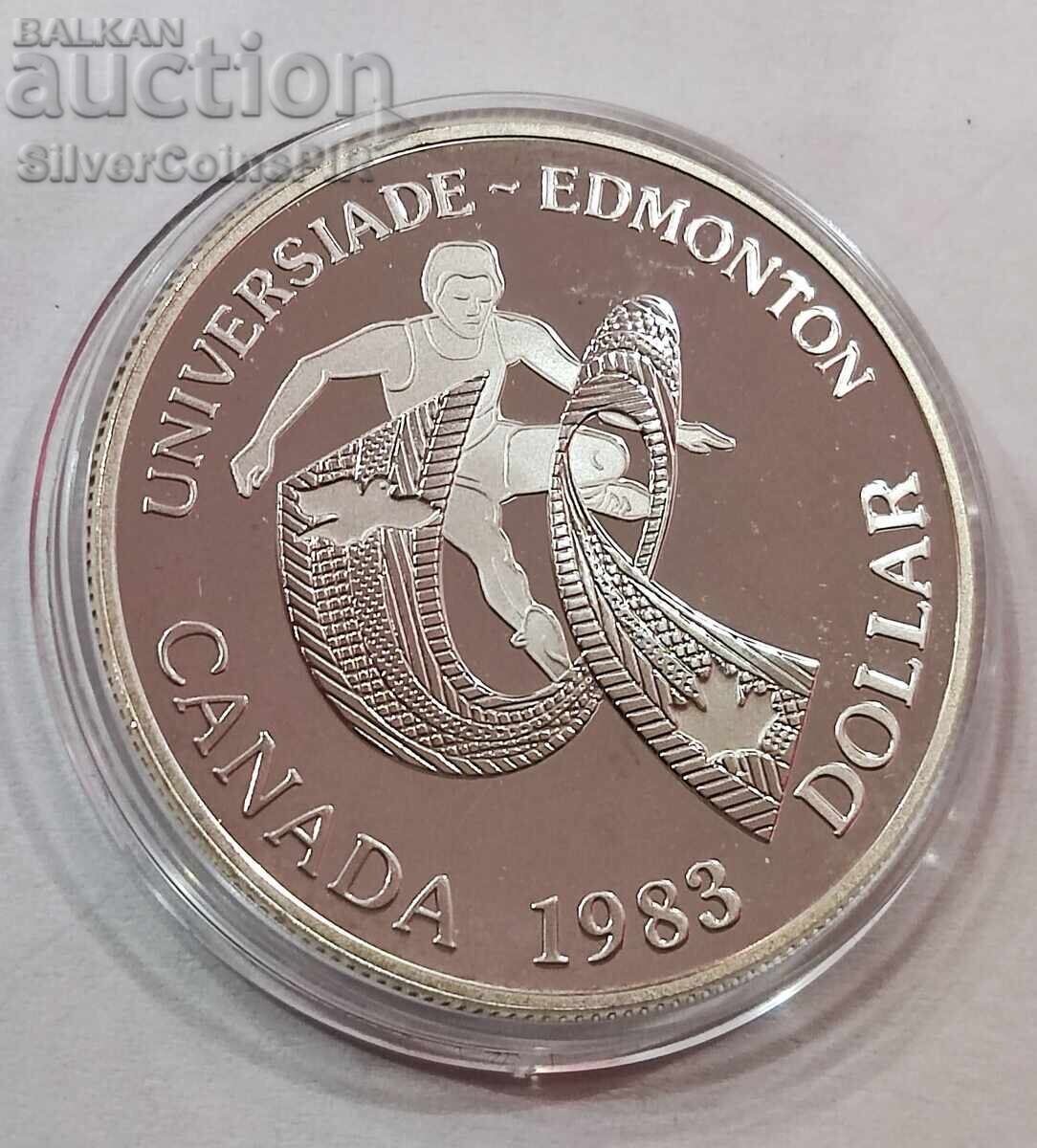 Сребро 1$ Универсиада Едмънтън 1983 Канада с цена 1.50 лв. | € 0.77