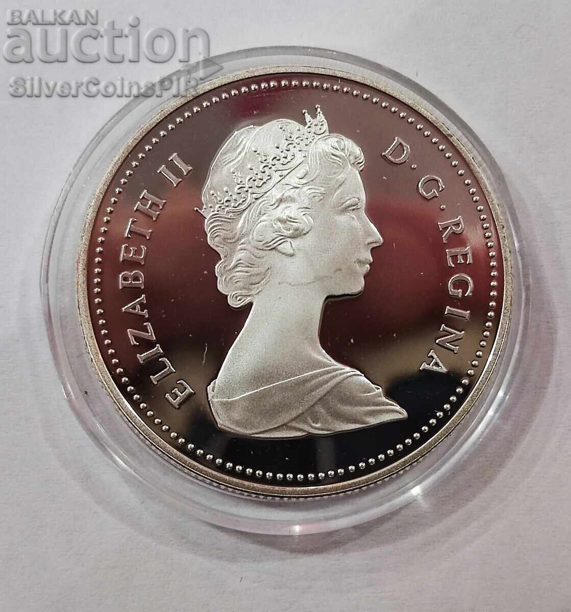 Аукцион Сребро 1$ Универсиада Едмънтън 1983 Канада