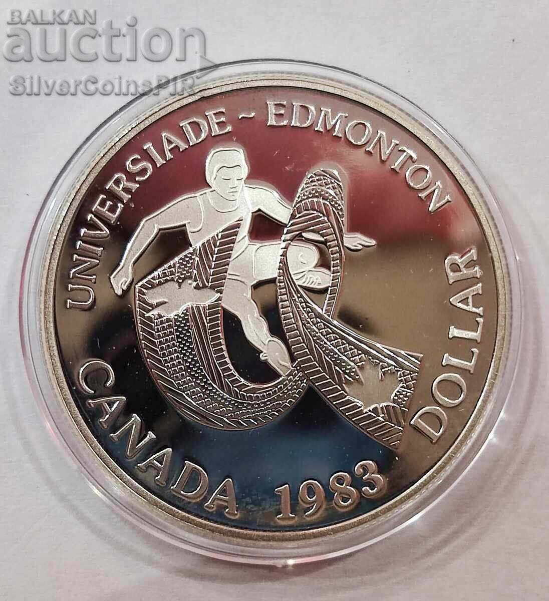 Сребро 1$ Универсиада Едмънтън 1983 Канада