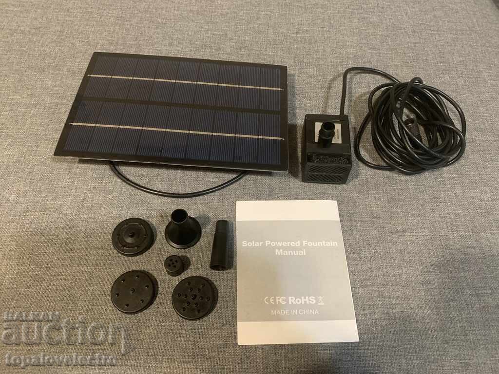 Δημοπρασία Αντλία ηλιακού νερού με δεξαμενή για κήπο, λιμνούλα, ποτίστρα