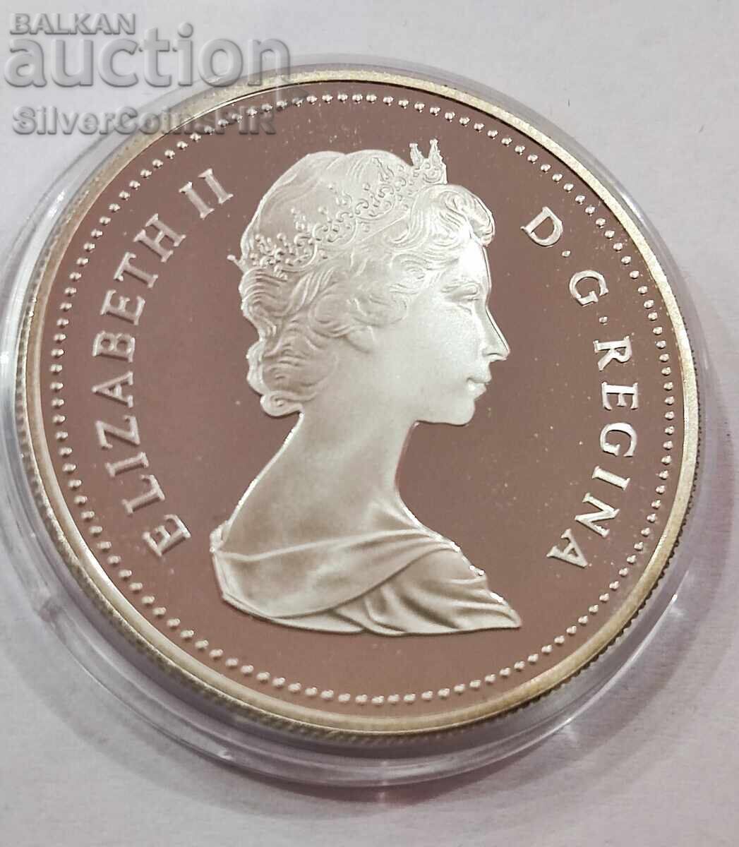 Παράδοση Ασημένιο 1$ 150 Χρόνια Τορόντο 1984 Καναδάς