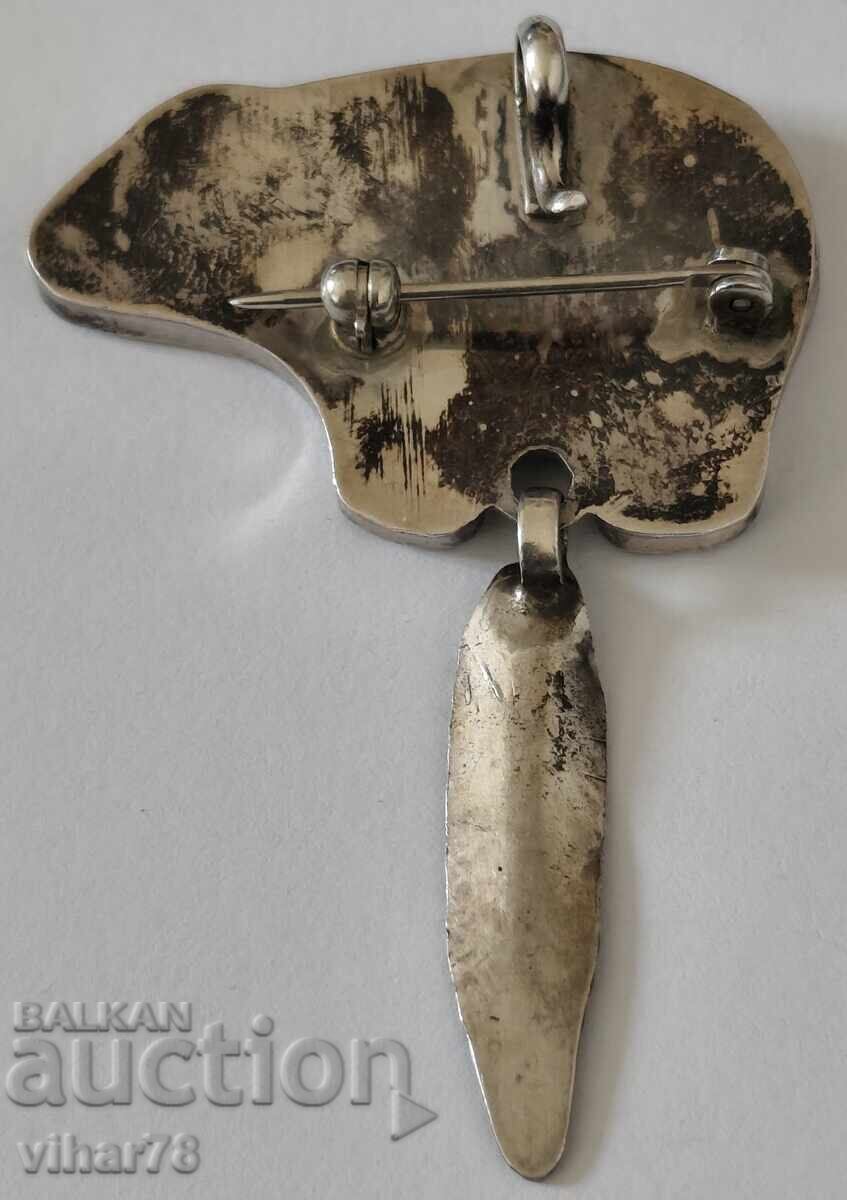 Μοναδικό παλιό κόσμημα καρφίτσα - μενταγιόν αρκούδα - 7 Μοναδικό παλιό κόσμημα καρφίτσα - μενταγιόν αρκούδα - 7