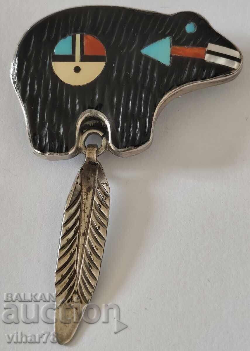 Μοναδικό παλιό κόσμημα καρφίτσα - μενταγιόν αρκούδα Μοναδικό παλιό κόσμημα καρφίτσα - μενταγιόν αρκούδα