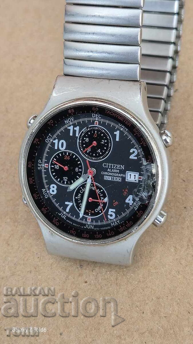 Аукцион CITIZEN CHRONOGRAPH QUARTZ JAPAN РЯДЪК НЕ ЗНАМ ДАЛИ РАБОТИ