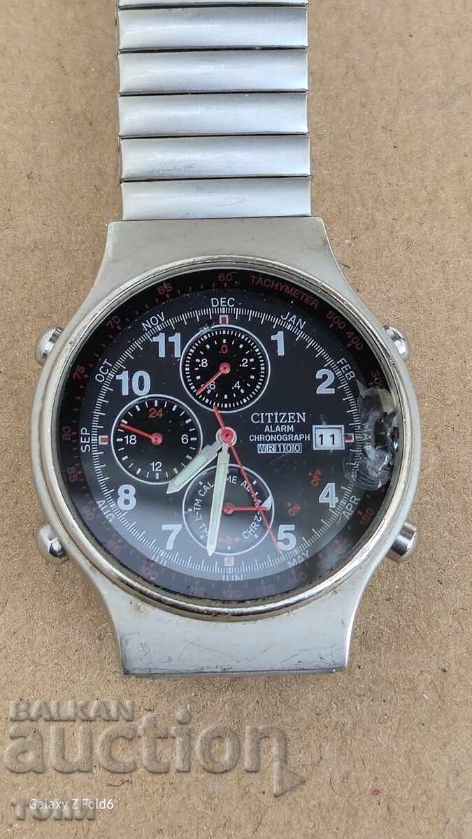 CITIZEN CHRONOGRAPH QUARTZ JAPAN РЯДЪК НЕ ЗНАМ ДАЛИ РАБОТИ