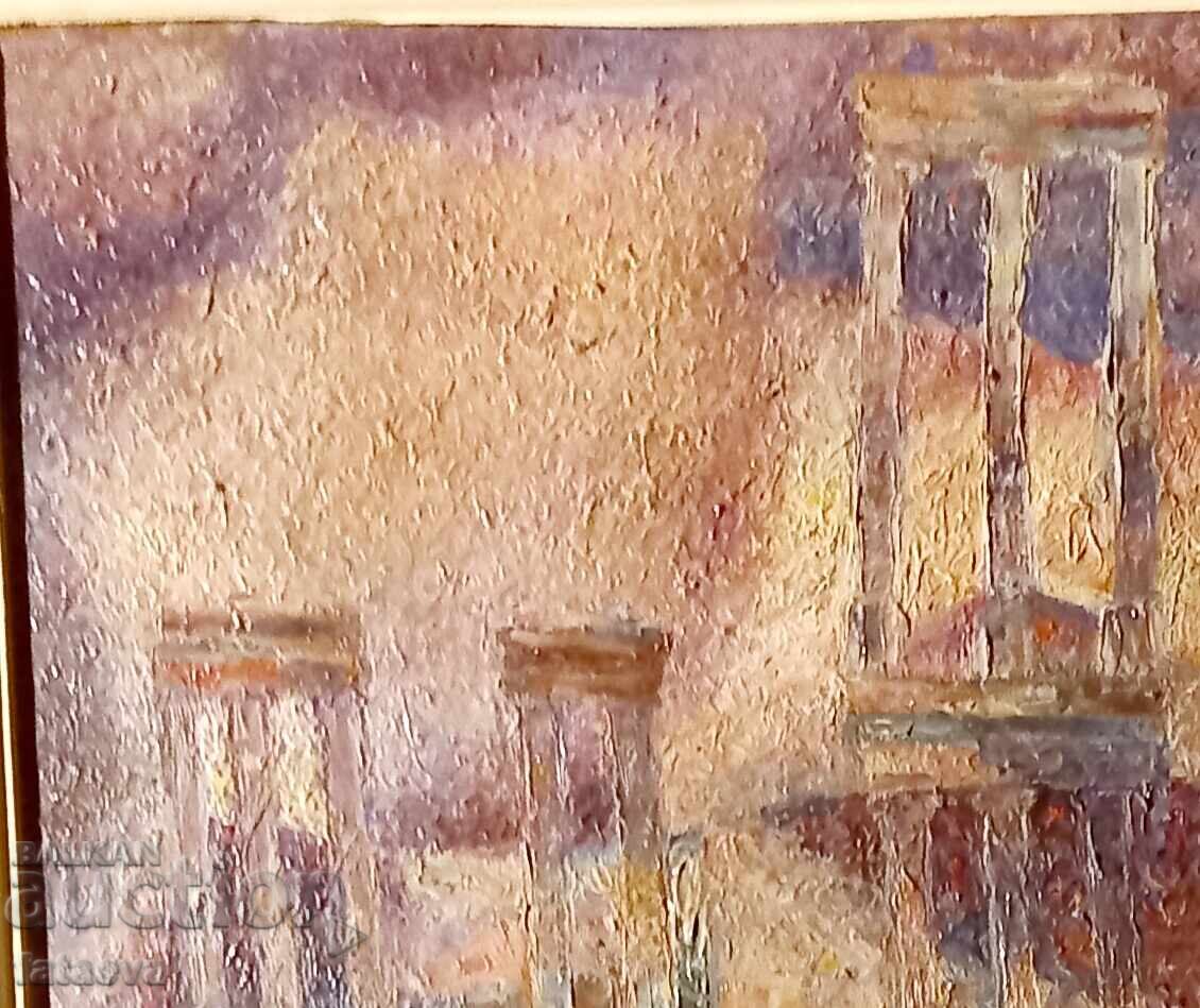 Georgi Shtarbev, Atichnia Theater, oil EARLY WORK with price 3500.00 BGN | € 1789.52