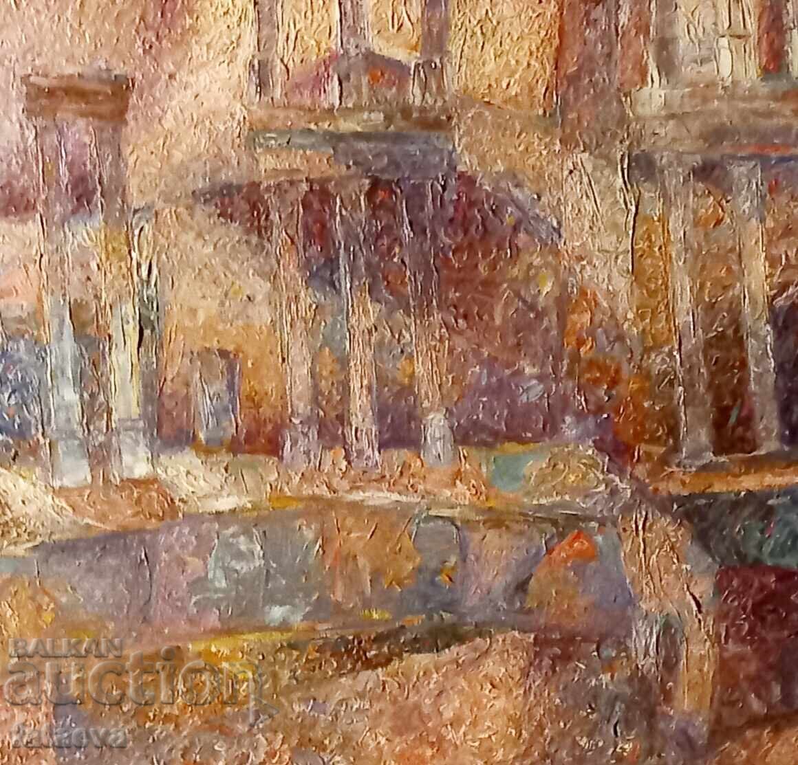 Georgi Shtarbev, Atichnia Theater, oil EARLY WORK - 6