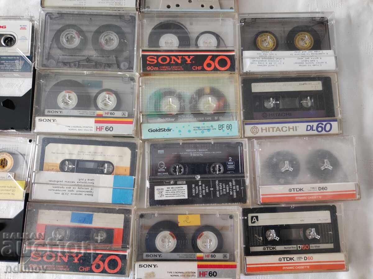 Delivery of !!! LOT OF CASSETTES FOR CASSETTE PLAYER BZC!!!
