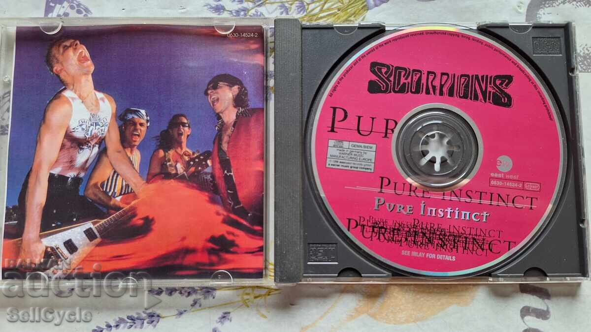 ✅CD МУЗИКА - SCORPIONS - PURE INSTINCT❗ с цена 0.01 лв. | € 0.01
