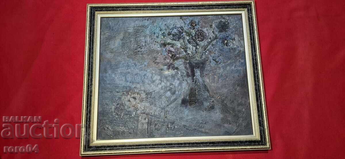 ZLATKA DĂBOVA (1927 - 1997) NATURĂ MOARTĂ ÎN ALBASTRU - 7 ZLATKA DĂBOVA (1927 - 1997) NATURĂ MOARTĂ ÎN ALBASTRU - 7