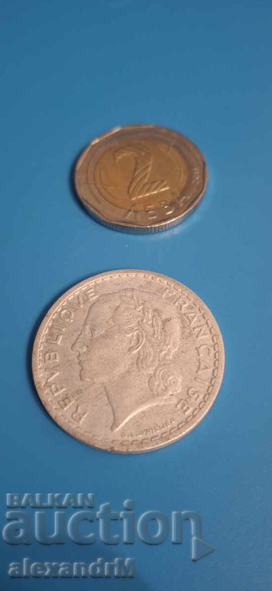 5 Francs 1947 France Fourth Republic with price 1.00 BGN | € 0.51