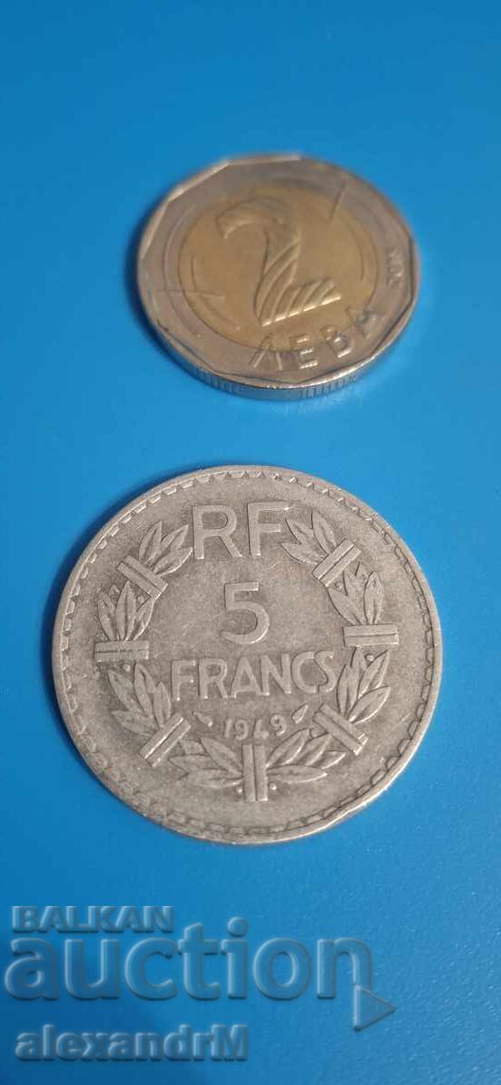 5 franci 1949 Franța A Patra Republică