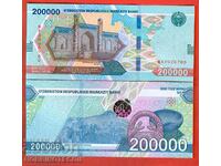 UZBEKISTAN OZBEKISTAN 200,000 Sum issue 2022 UNC