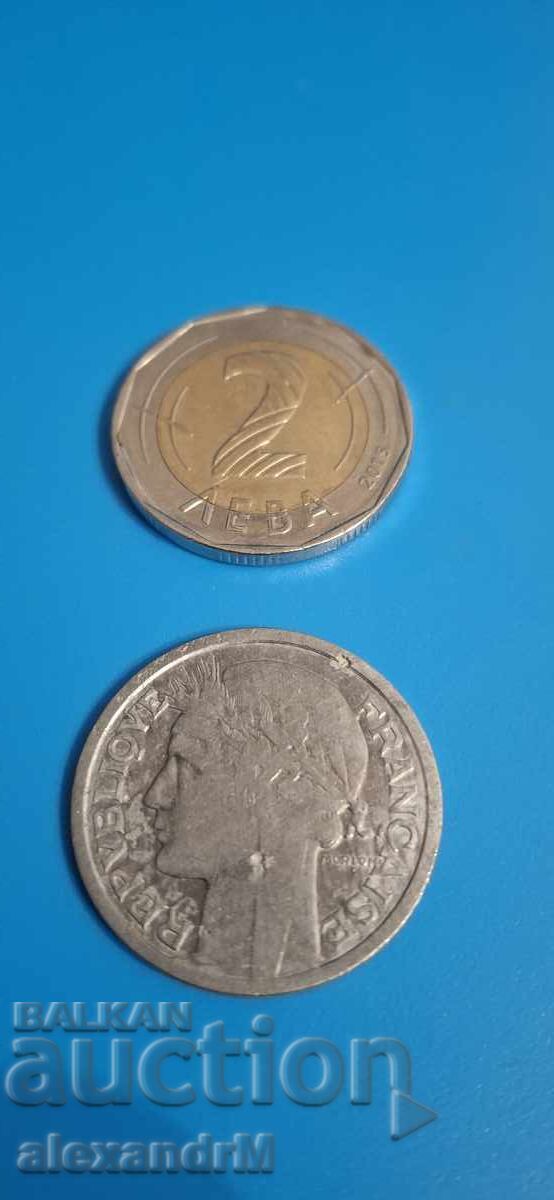 2 франка 1944 Франция Четвърта република. с цена € 0.51 | 1.00 лв. 2 франка 1944 Франция Четвърта република. с цена € 0.51 | 1.00 лв.