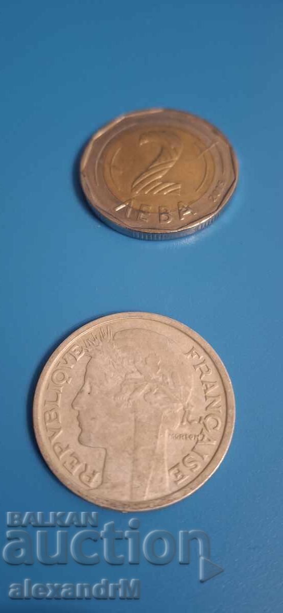 2 φράγκα 1948 Γαλλία Τέταρτη Δημοκρατία με τιμή € 0.51 | 1.00 BGN