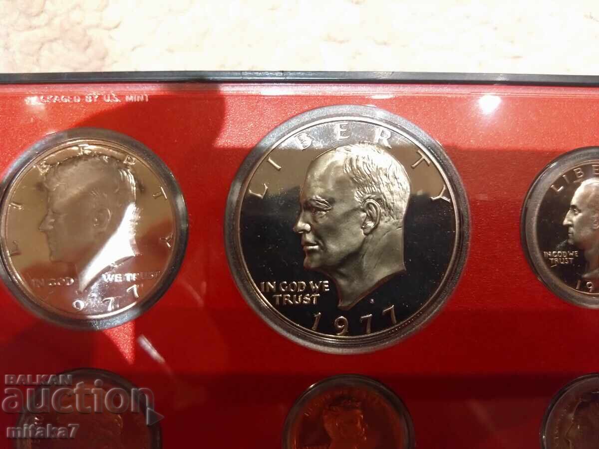 Auction Set of coins from 1977, USA Auction Set of coins from 1977, USA