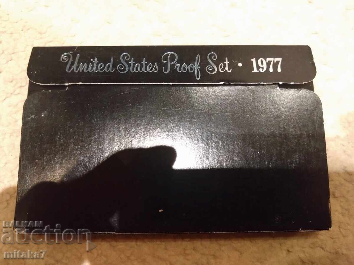 Set of coins from 1977, USA Set of coins from 1977, USA