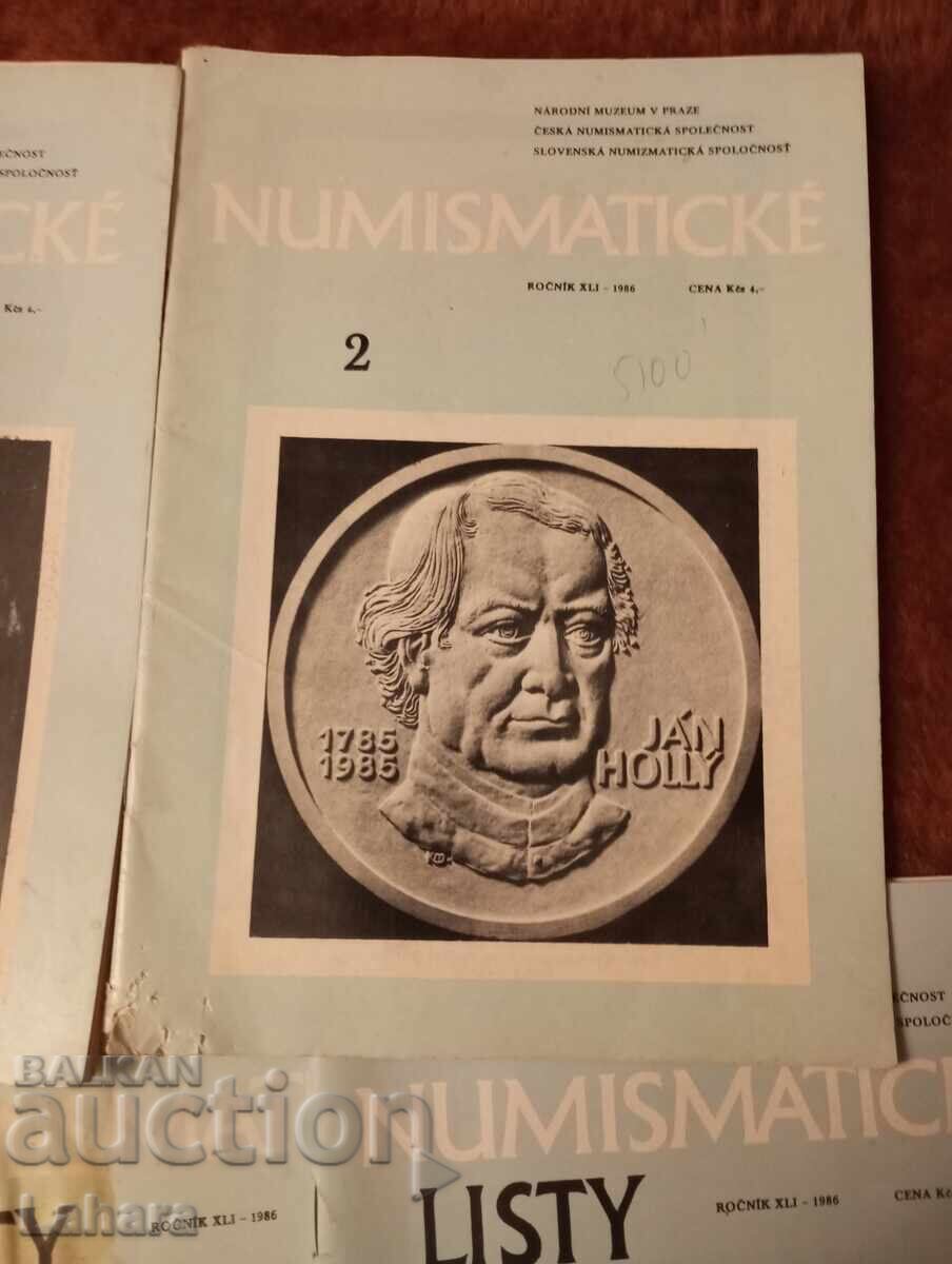 Cinco reviste cehe de numismatică cu preț 2.50 BGN | € 1.28 Cinco reviste cehe de numismatică cu preț 2.50 BGN | € 1.28