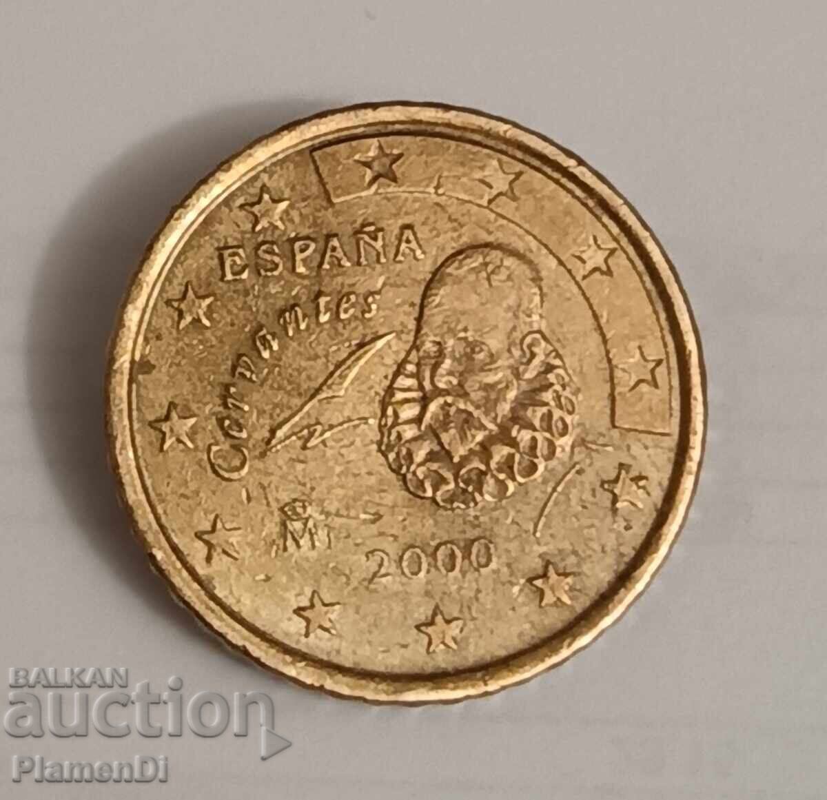 Coin from 50 euro cents 2000 Spain with price 30.00 BGN | € 15.34 Coin from 50 euro cents 2000 Spain with price 30.00 BGN | € 15.34