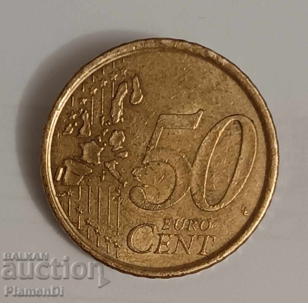 Coin from 50 euro cents 2000 Spain Coin from 50 euro cents 2000 Spain
