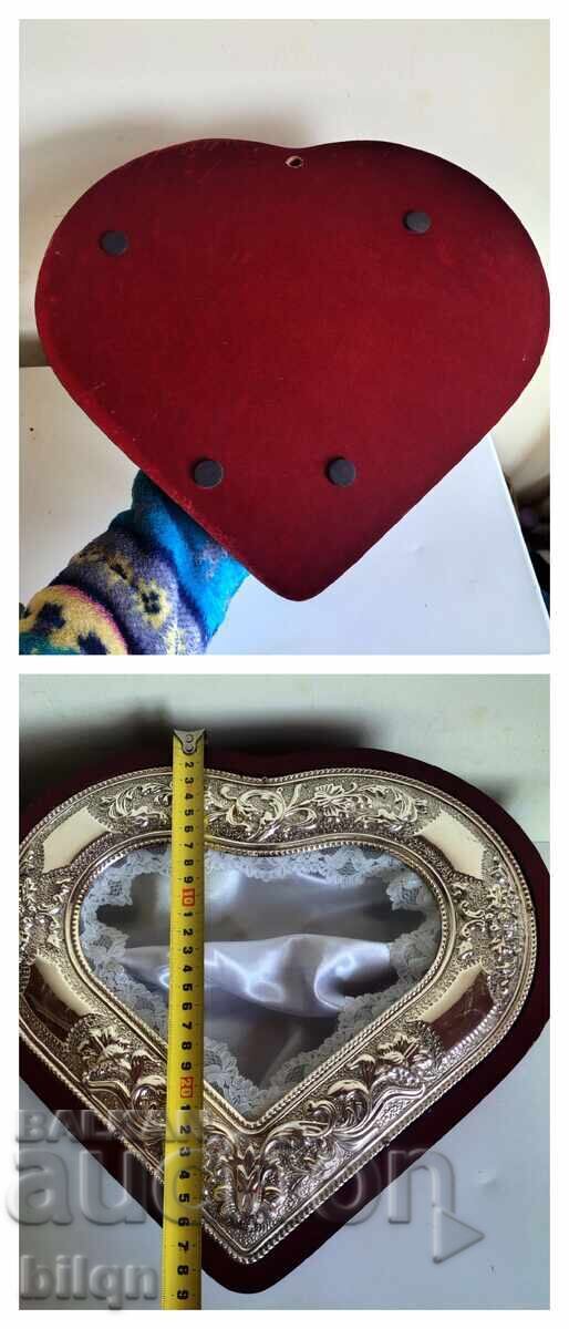 Страхотна Голяма Кутия Със Посребряване Сърце - 7