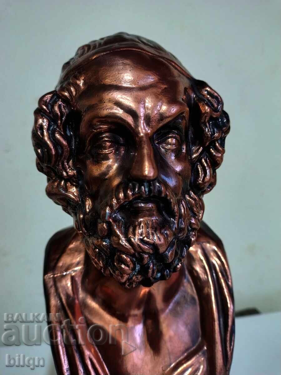 Licitație Bust bronz superb al lui Homer Licitație Bust bronz superb al lui Homer