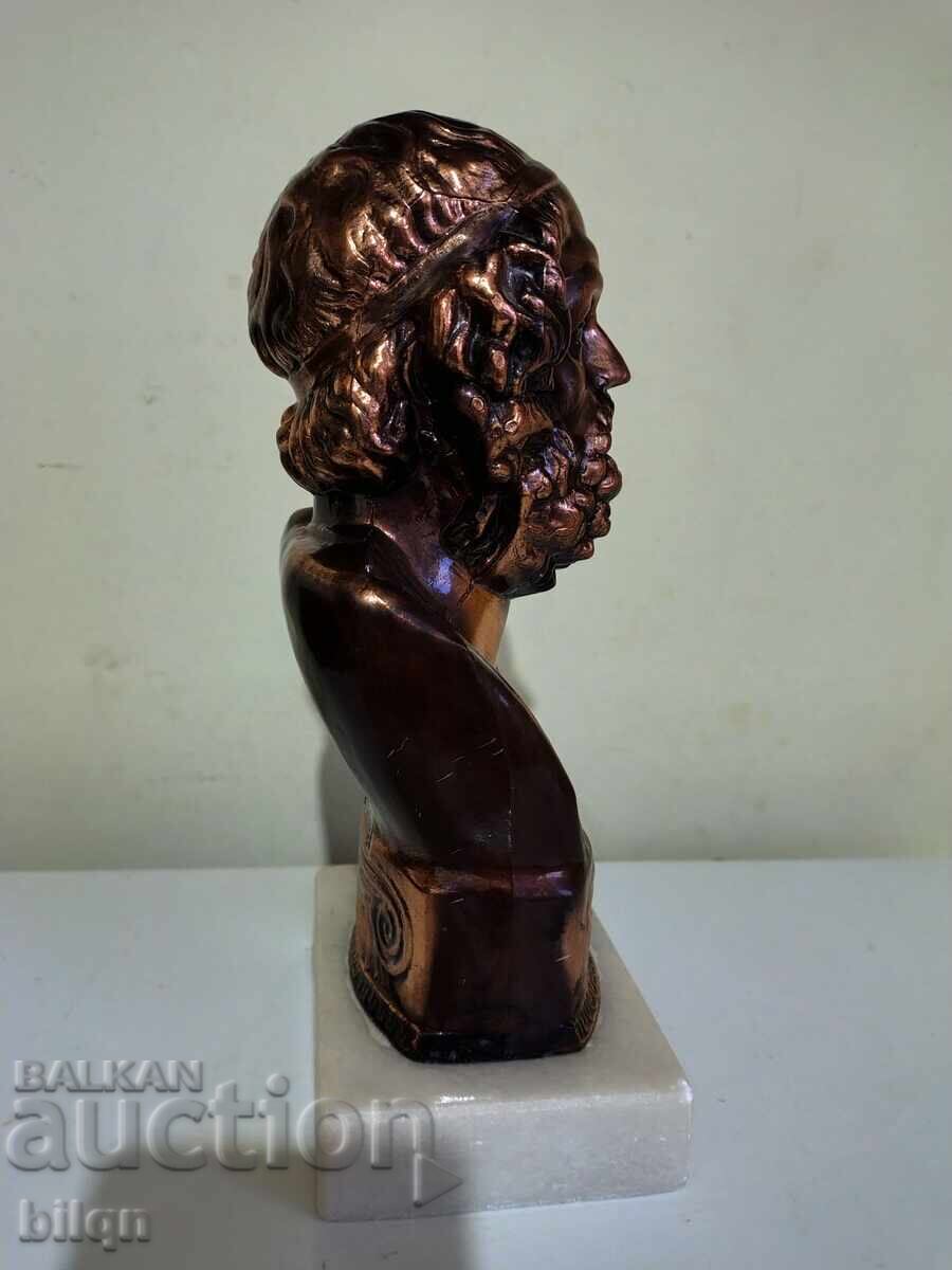 Bust bronz superb al lui Homer - 5 Bust bronz superb al lui Homer - 5